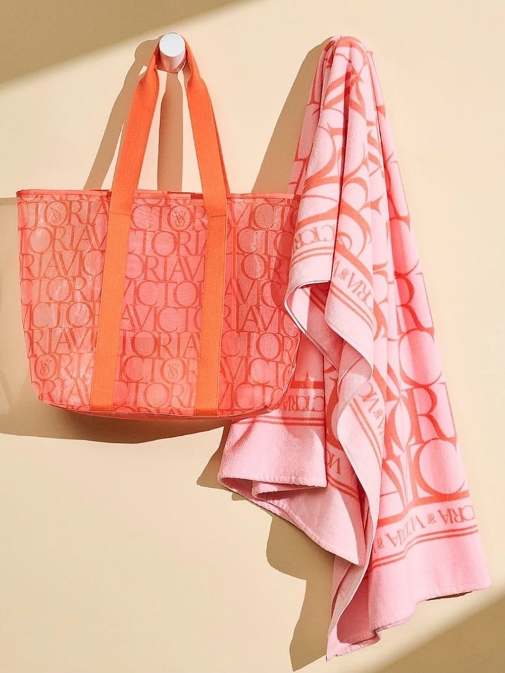 Victoria’s Secret Mesh Tote Bag & Beach Towel Set